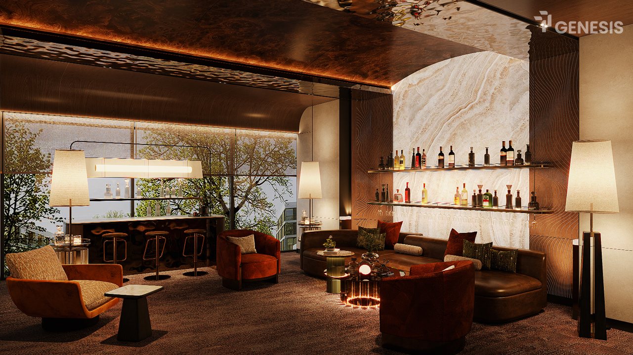 Sky Lounge TT Genesis Khu Sky Lounge và bar nội khu cao cấp tại dự án TT Genesis